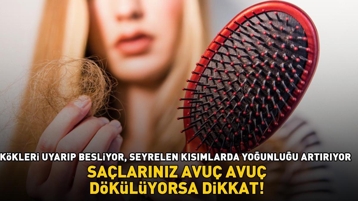 Saçlarınız avuç avuç dökülüyorsa dikkat! Kökleri uyarıp besliyor, seyrelen kısımlarda yoğunluğu artırıyor