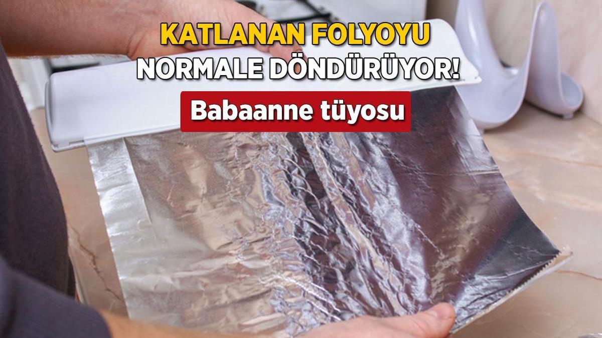 Ucu kaçan folyoyu bulduran babaanne tüyosu! Top haline getirip sürtün