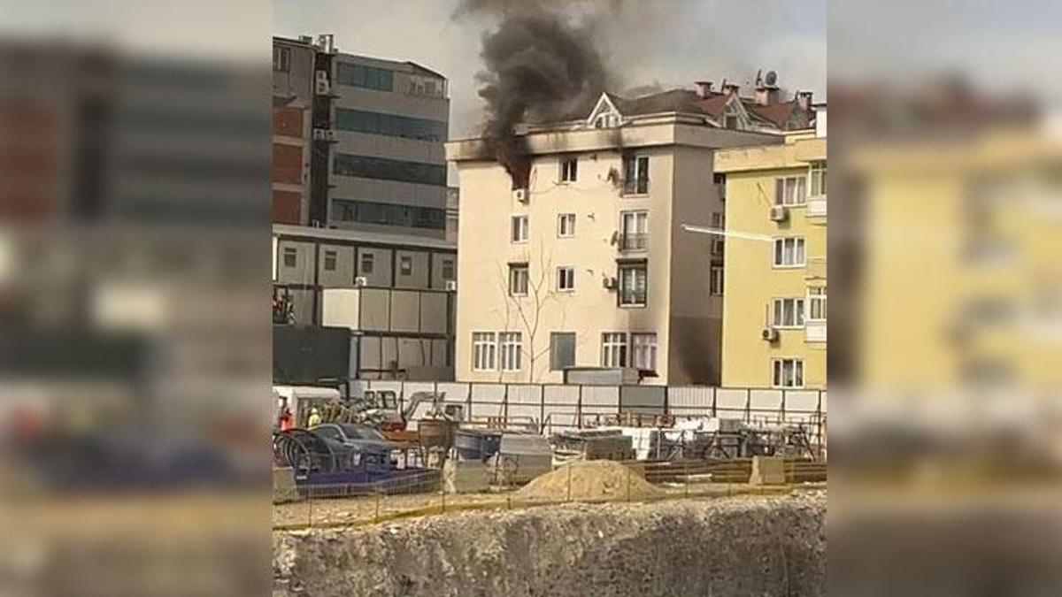 SON DAKİKA… Mecidiyeköy’de 4 katlı binada yangın!